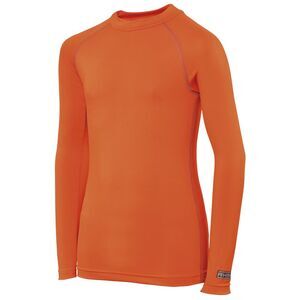 Rhino Childrens Big Boys Long Sleeve Thermal Underwear Base Layer Vest Top / Ora